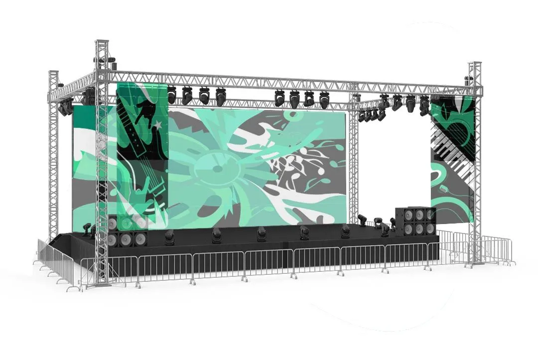 Poly Mesh Stage Banner – 60% Blockage