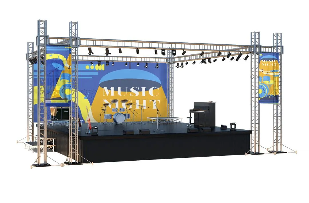 Vinyl Stage Banner - 80% Blockage